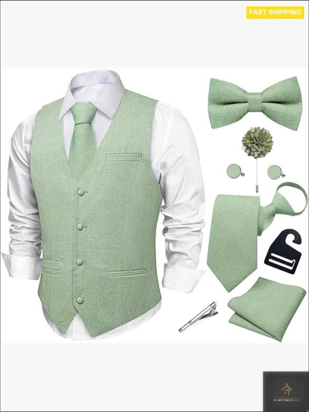 Men's Linen Vest Set Formal Elegant Lightweight Tuxedo Waistcoat Wedding Attire